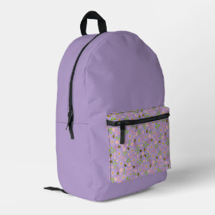 Mochila Impresa Flores y criaturas inspiradas en la naturaleza