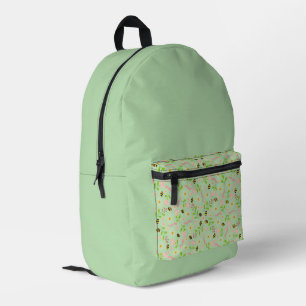 Mochila Impresa Flores y criaturas inspiradas en la naturaleza