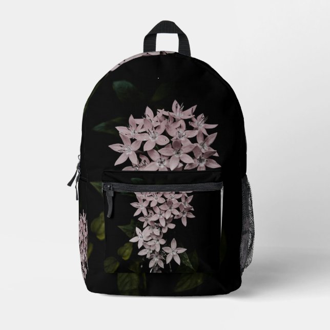 Mochila Impresa Flowers image on bagpack (Anverso)