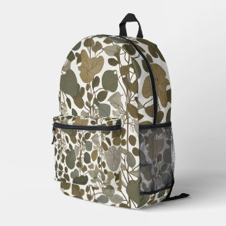 Mochila Impresa Flujo de hojas de Scandi