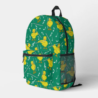 Mochila Impresa Flute Chick Music Notes