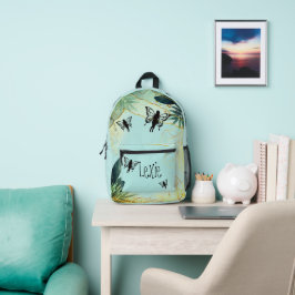 Mochila Impresa Foliage Fantasy Fairies Personalizadas