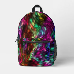 Mochila Impresa Fondo de pelaje colorido abstracto-24605