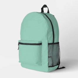 Mochila Impresa Fondo verde menta sólido