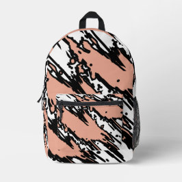 Mochila Impresa For Soft Souls – Blush Beige Abstract Backpack