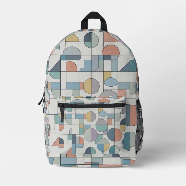 Mochila Impresa Forma geométrica (Anverso)