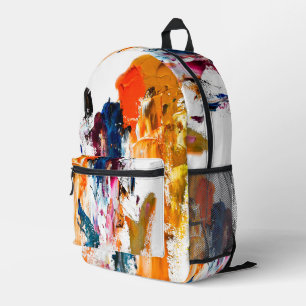 Mochila Impresa Formas abstractas nacidas de la paleta de un artis