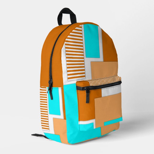 Mochila Impresa Formas geométricas cortadas de papel (Esquina izquierda trasera)