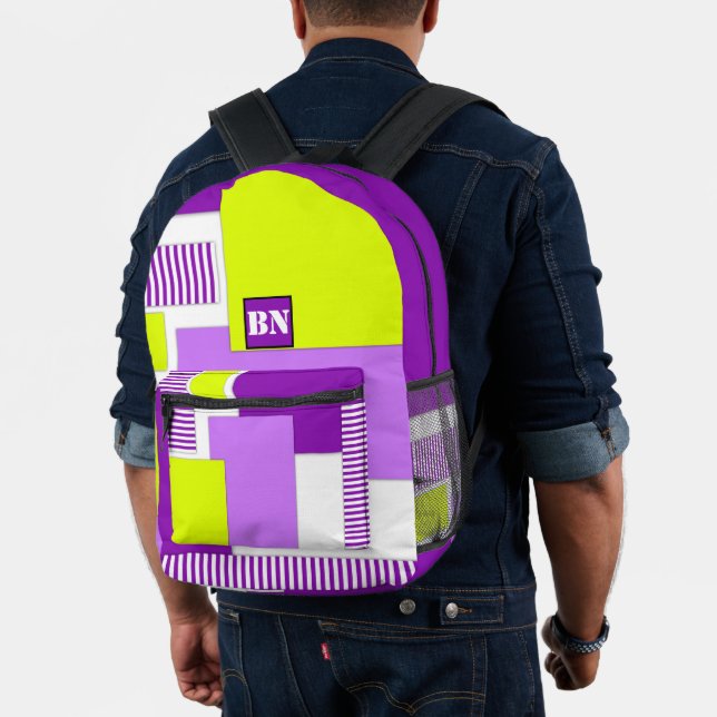 Mochila Impresa Formas geométricas de papel multicolor (Insitu (Modelo))