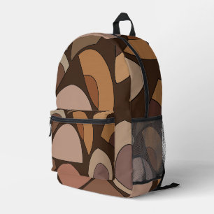 Mochila Impresa Formas geométricas modernas de mediados de siglo