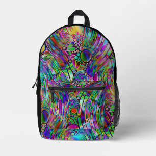 Mochila Impresa Formas muy coloridas abstractas art. 1