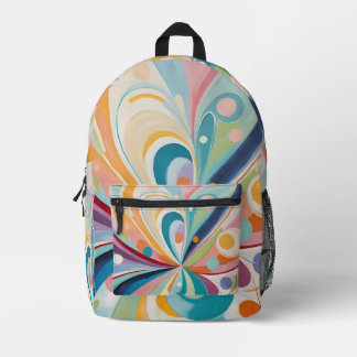 Mochila Impresa Formas onduladas abstractas