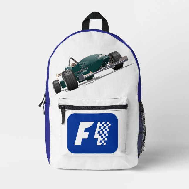 Mochila Impresa Formula 1 race car (Anverso)