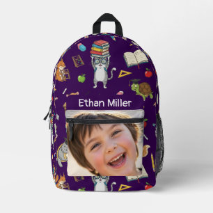 Mochila Impresa Foto de personalizable y nombre de niños Prin de r