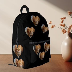 Mochila Impresa Foto Familia Mascota Corazón Personalizado