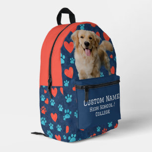 Mochila Impresa Foto Mascota personalizada + retrato de perro Pers