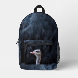 Mochila Impresa Fotografía de avestruz