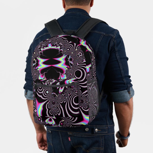 Mochila Impresa Fractal de viaje con ácido psicodélico Resumen de  (Insitu (Modelo))