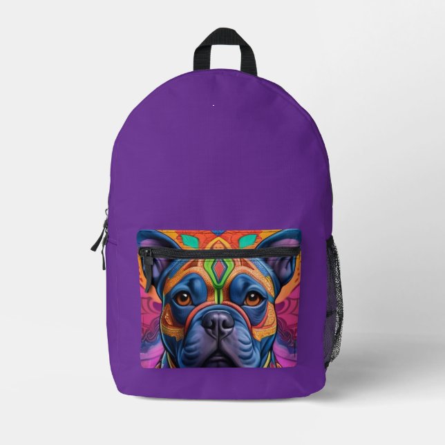 Mochila Impresa Frenchie Fun Birthday Fantasy  (Anverso)