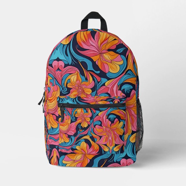 Mochila Impresa "Frenzy floral" (Anverso)
