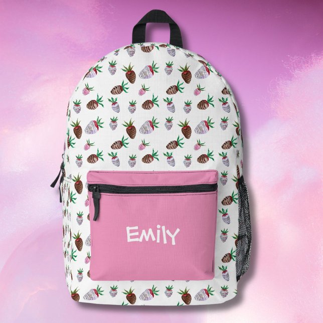 Mochila Impresa Fresas cubiertas de chocolate acuático (Subido por el creador)