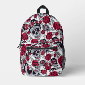 Mochila Impresa Frida Kahlo and roses