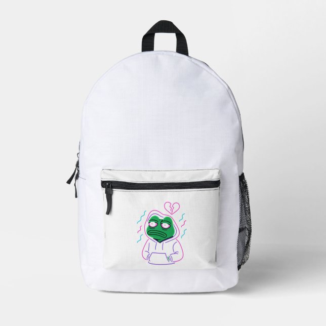 Mochila Impresa Frog art Light - music mital lover T-Shirt (Anverso)