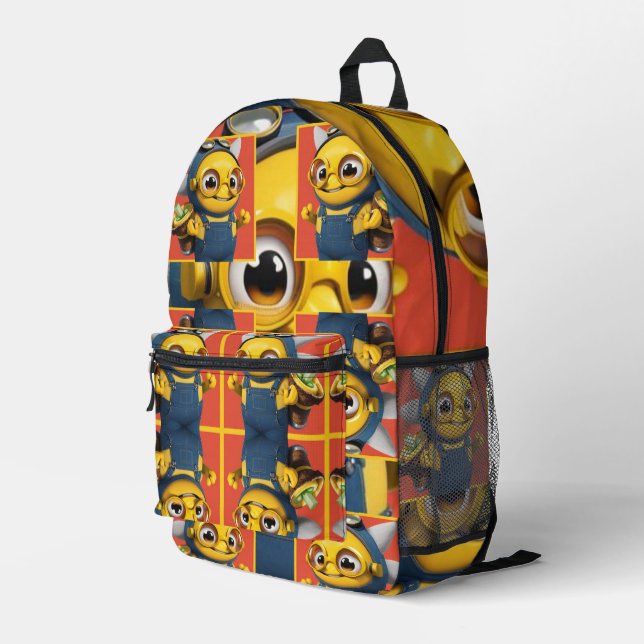 Mochila Impresa Fröhlicher Taco-Freund  (Esquina derecha trasera )