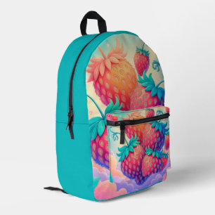 Mochila Impresa Fruta de fresa con tema