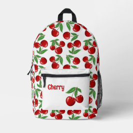 Mochila Impresa Fruta de las cerezas rojas por todas partes person
