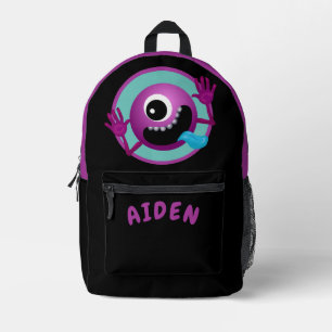 Mochila Impresa FUNNY EYEBALL MONSTER KIDS Personalizado
