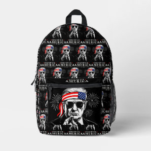 Mochila Impresa Funny Trump Golfo De Estados Unidos 2025 4 De Juli