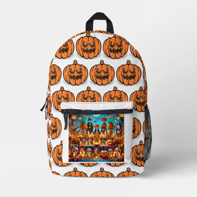 Mochila Impresa Funy Backpacks for halloween party  (Anverso)