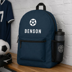 Mochila Impresa Futbol de la Marina Mínima moderna