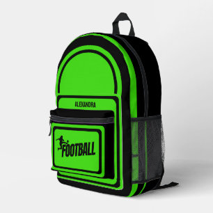 Mochila Impresa Fútbol, jugador de fútbol Chica, equipo, dufa de r