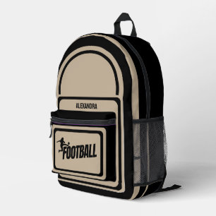 Mochila Impresa Fútbol, jugador de fútbol Chica, equipo, dufa de r