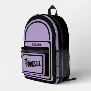 Mochila Impresa Fútbol, jugador de fútbol Chica, equipo, dufa de r