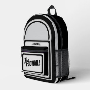 Mochila Impresa Fútbol, jugador de fútbol Chica, equipo, dufa de r