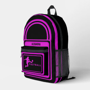 Mochila Impresa Fútbol, jugador de fútbol Chica, equipo, dufa de r