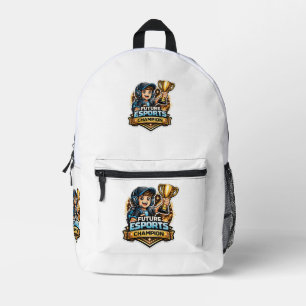 Mochila Impresa Futuro Campeón de Esports Gamer Regresa a la Escue