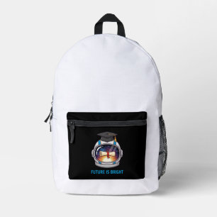 Mochila Impresa Futuro es Brillante Gorra de Graduación de Astrona