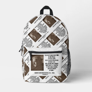 Mochila Impresa G.K. Chesterton Gran Programa Experimento De Ser