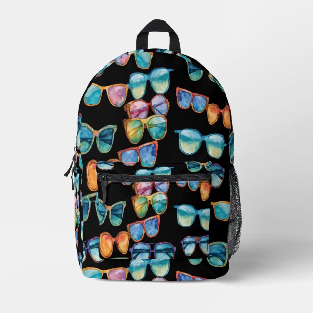 Mochila Impresa Gafas de sol boho  (Anverso)