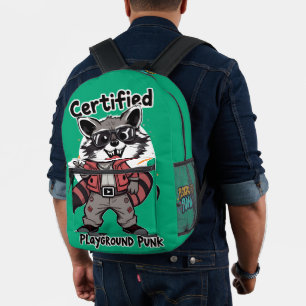Mochila Impresa Gafas de sol Certified Playground Punk Mapache gen
