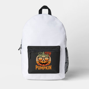 Mochila Impresa Gafas de sol retro de Halloween Hey Pumpkin