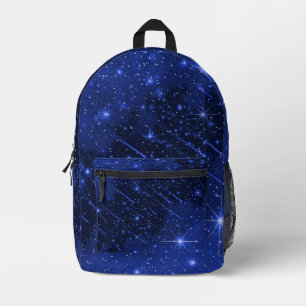 Mochila Impresa Galaxia Estrella En Azul
