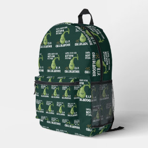Mochila Impresa Gallbladder Out Lazy Good For Nothing Stoner