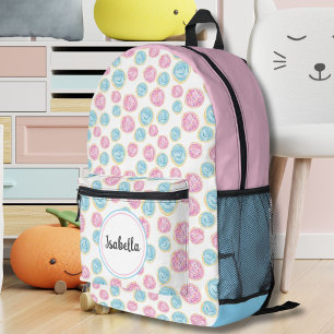 Mochila Impresa Galletas de Azúcar Glaseadas de Rosa y Azul