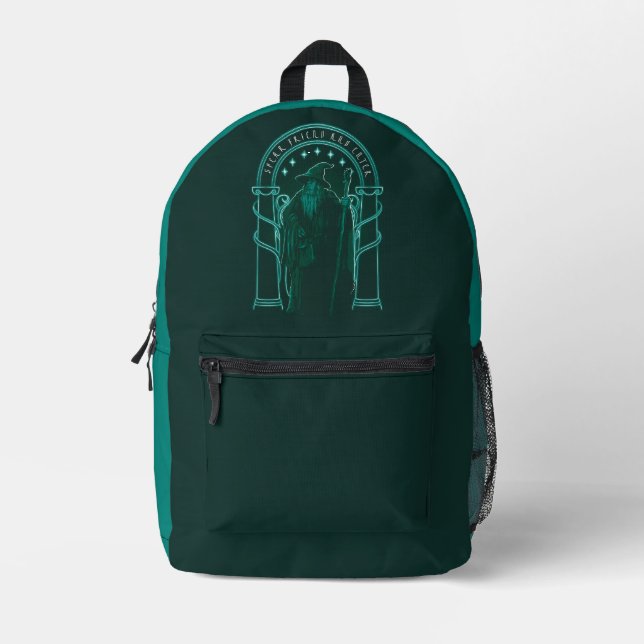 Mochila Impresa GANDALF™ "Speak Friend And Enter" Doors of Durin (Anverso)