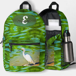 Mochila Impresa Garza En El Río Mismaloya 0335